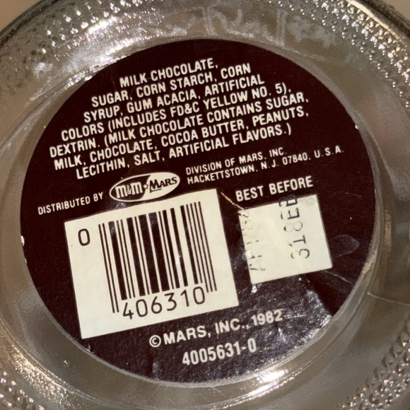 🏡VINTAGE 1980 M&M's GLASS LA OLYMPIC COMMITTEE JAR - Picture 7 of 7